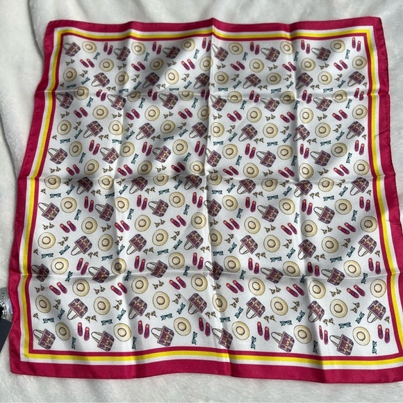 NWT ITALIAN SILK SCARF MADE IN COMO - Picture 4 of 7